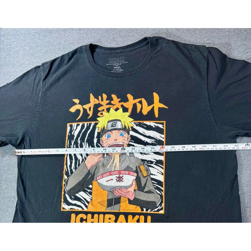 Naruto Shippuden Ichiraku Ramen Shop Graphic T-Shirt Black XL Anime Manga Tee - Picture 4 of 6